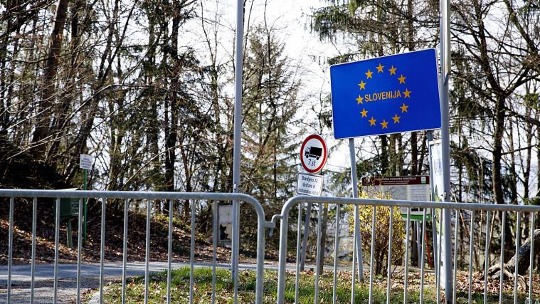 Der Grenzübergang zwischen Slowenien und Österreich.