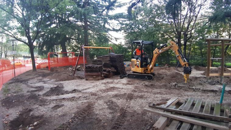 Der Spielplatz an der Eisackpromenade nahe der Palermobrücke wird neu und barrierefrei gestaltet.