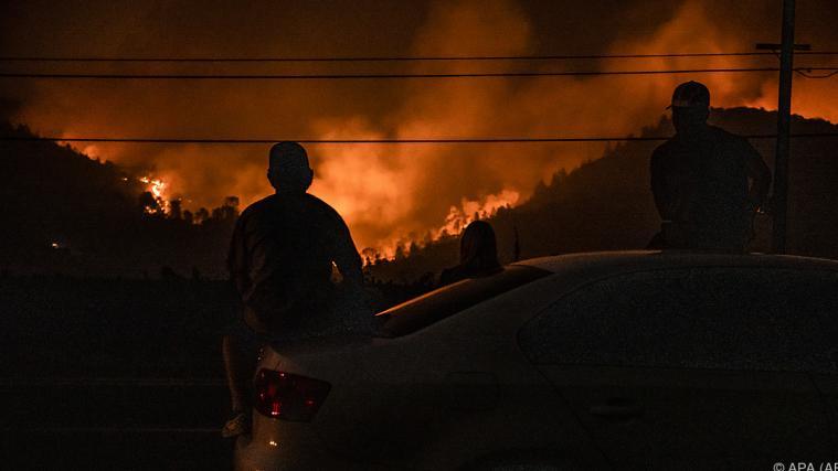 Die berühmten Weinberge stehen in Vollbrand.