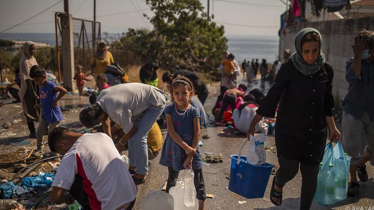 Die Lage der Flüchtlinge auf Lesbos ist verzweifelt.