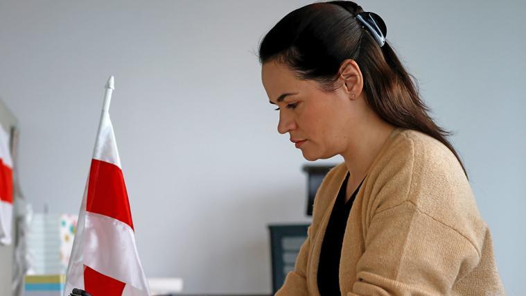 Die Oppositionelle Tichanowskaja will Macron als Vermittler.