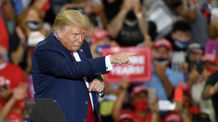 Donald Trump bei seinem Auftritt in der Stadt Henderson.