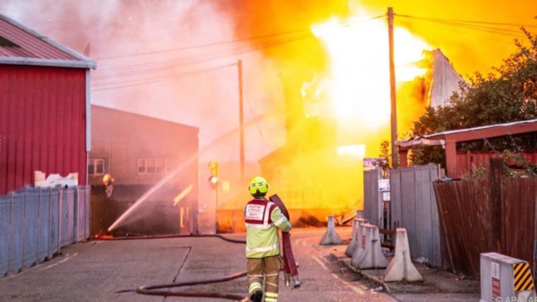 Großbrand im südenglischen Hoo.