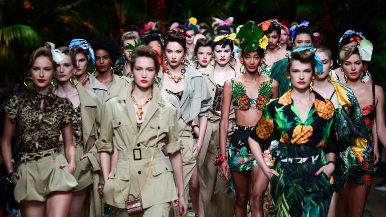 Im Bild eine Dolce&Gabbana-Show im Jahr 2019.