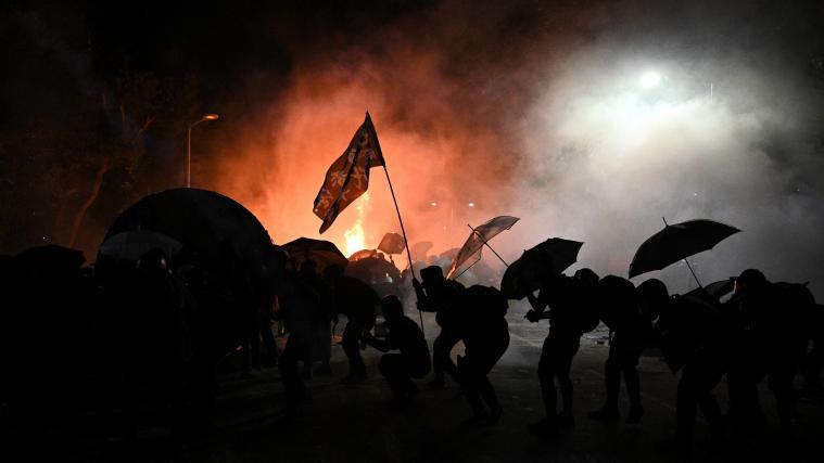 In Hongkong kam s wieder zu Protesten. Archivbild