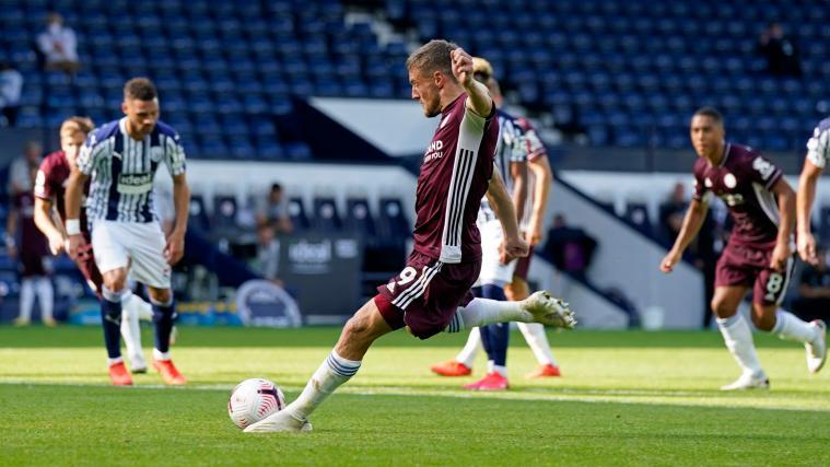 Jamie Vardy scorte gegen West Bromwich doppelt