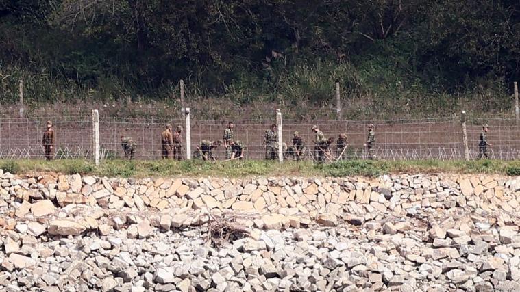 Nordkoreanische Soldaten an der Grenze zu Südkorea.