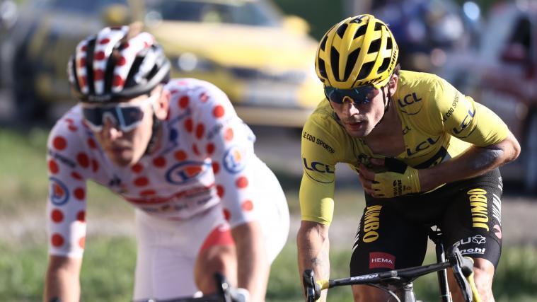 Primoz Roglic (rechts) und Tadej Pogacar sind derzeit in der Tour de France das Maß der Dinge.