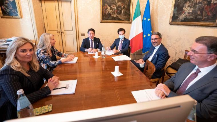 Südtiroler Politiker zu Gast bei Giuseppe Conte in Rom.