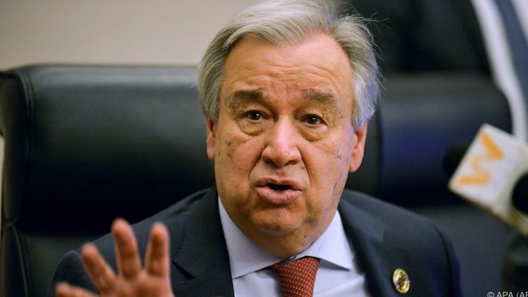 UNO-Generalsekretär Antonio Guterres fordert einen Waffenstillstand.
