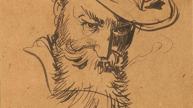 Das Selbstportrait von Wilhelm Busch galt als verschollen.