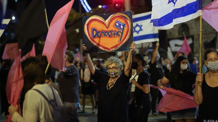 Demonstrationen israelischen Städten.