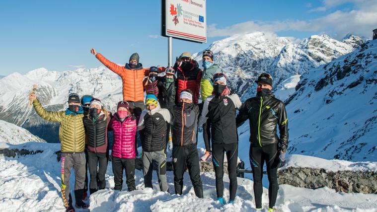 Die Trail-Läufer am Stilfser Joch.