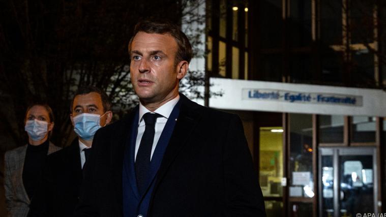 Frankreichs Präsident Emmanuel Macron zeigte sich schwer schockiert von der Tat.