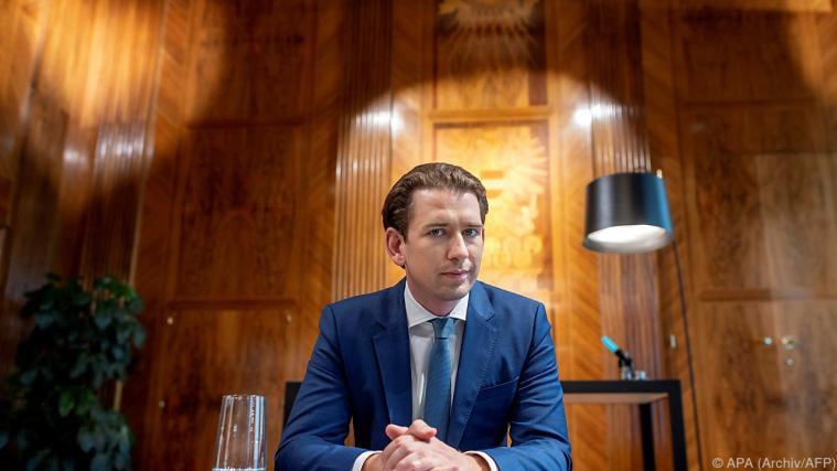Österreichs Bundeskanzler Sebastian Kurz hält eine Videokonferenz mit den Ländern ab.
