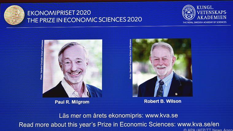 Milgrom und Wilson forschten zum Thema Auktionstheorie.