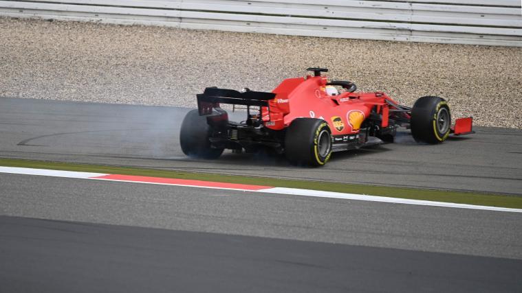 Nicht in der Spur: Sebastian Vettel.