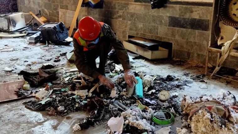 Verheerende Szenen spielten sich nach der Explosion ab.