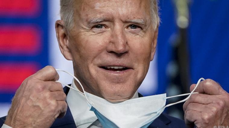 Der gewählte US-Präsident Joe Biden setzt bei der Corona-Bekämpfung auf Masken.