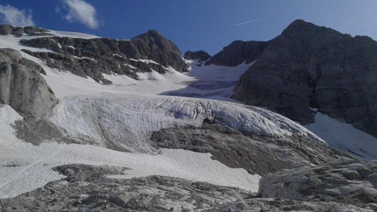 Der Marmolada-Gletscher könnte bereits in etwa 15 Jahren verschwunden sein.