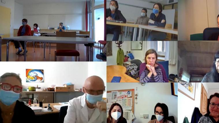 Die Mitarbeiterinnen und Mitarbeiter der Seniorenwohnheime konnten bei der Videokonferenz ihre Fragen zum Thema Coronaimpfung an Experten stellen.