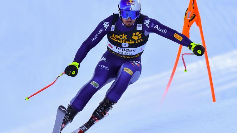 Dominik Paris beim Training auf der Saslong.