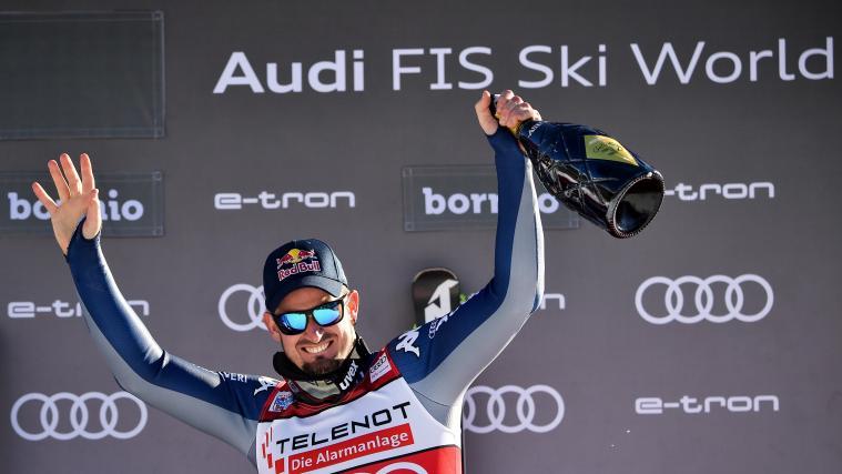 Dominik Paris in Siegerpose: Das ist in Bormio wahrlich keine Seltenheit.