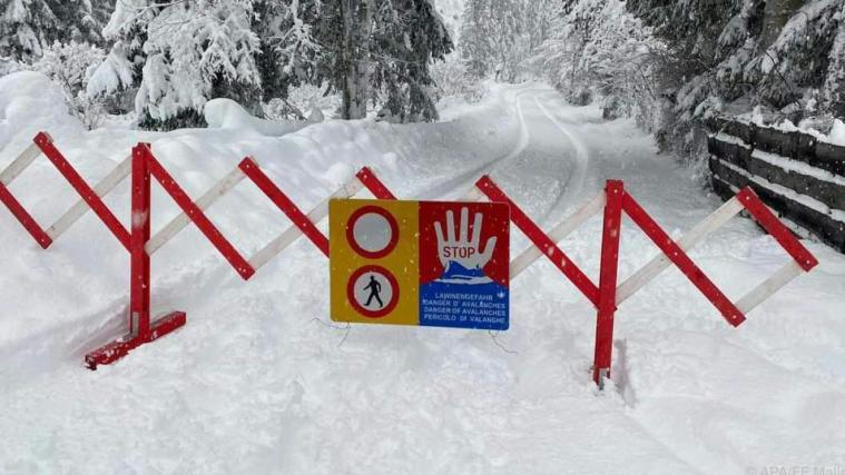 Enorme Schneemengen im Bundesland Tirol und Kärnten.