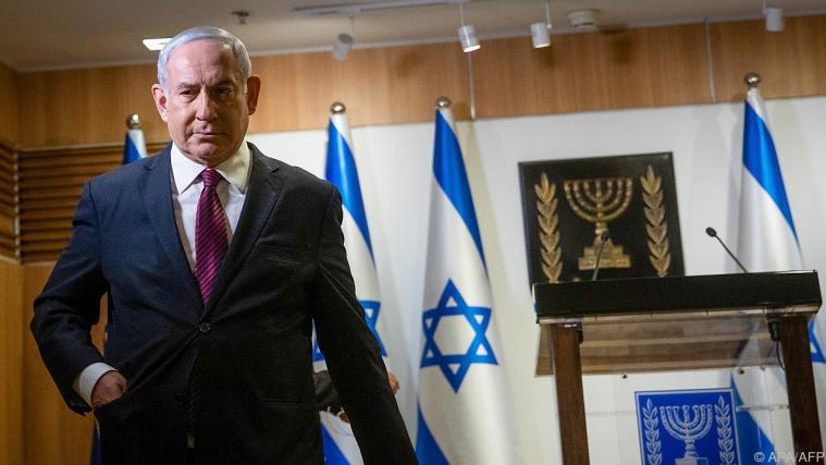 Israels Premier Netanyahu in der Knesset.