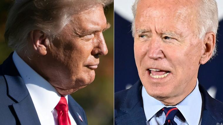 Joe Biden (rechts) kritisiert Donald Trump.