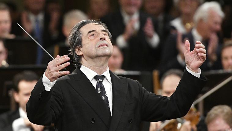 Riccardo Muti als Dirigent des Neujahrskonzerts 2018.