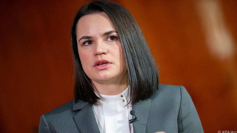 Tichanowskaja fordert härtere Sanktionen gegen Lukaschenko.