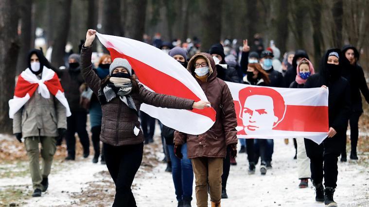 Weißrussen protestieren seit Monaten.