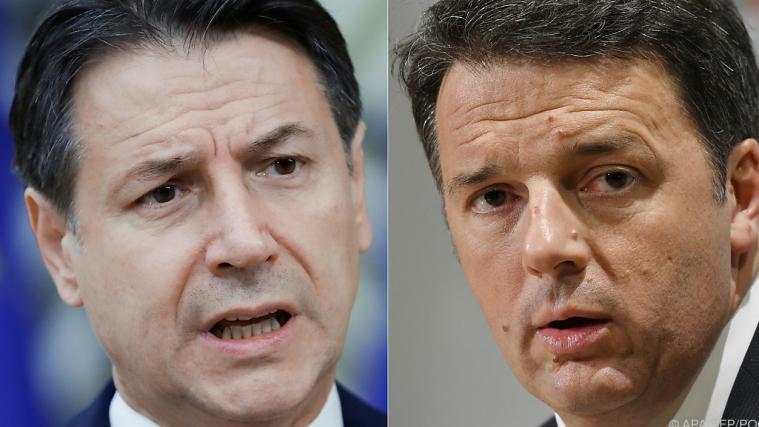 Conte (li.) will auch ohne Renzi (re.) weiterregieren.