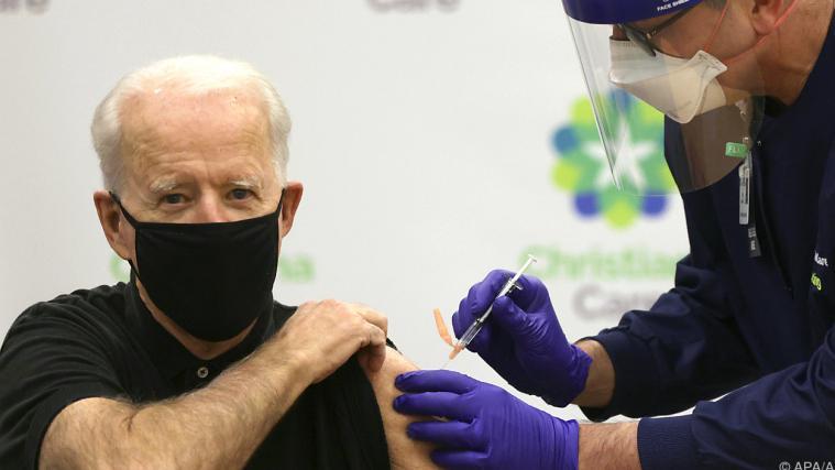 Der gewählte US-Präsident Joe Biden hat seine 2. Corona-Impfung erhalten.