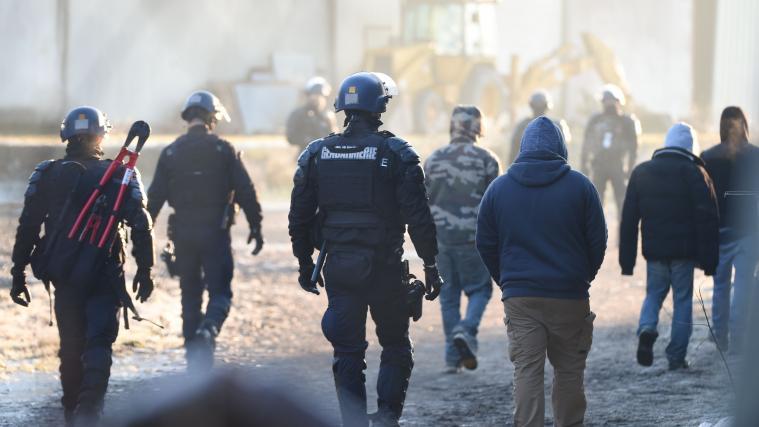 Die wilde Silvesterparty wurde von der Polizei aufgelöst.