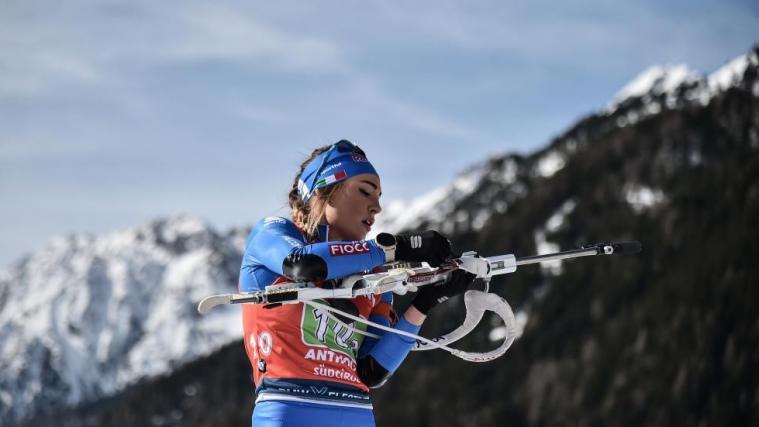 Dorothea Wierer holte im Vorjahr in Antholz 4 WM-Medaillen (2 Mal Gold und 2 Mal Silber).