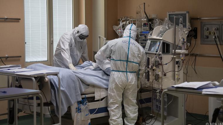 Eine Intensivstation für Covid-19-Patienten in Turin.