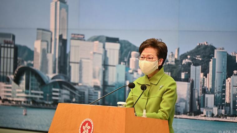 Hongkongs Regierungschefin Carrie Lam bedankte sich bei den Bewohnern für die Kooperation.