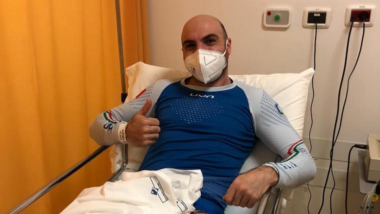 „So ist halt das Sportlerleben“: Emanuel Perathoner will sich die Laune nach der Verletzung nicht verderben lassen.