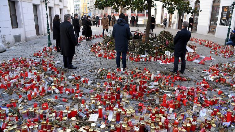 Wiener Stadtregierung gedenkt der Opfer des Terroranschlags.