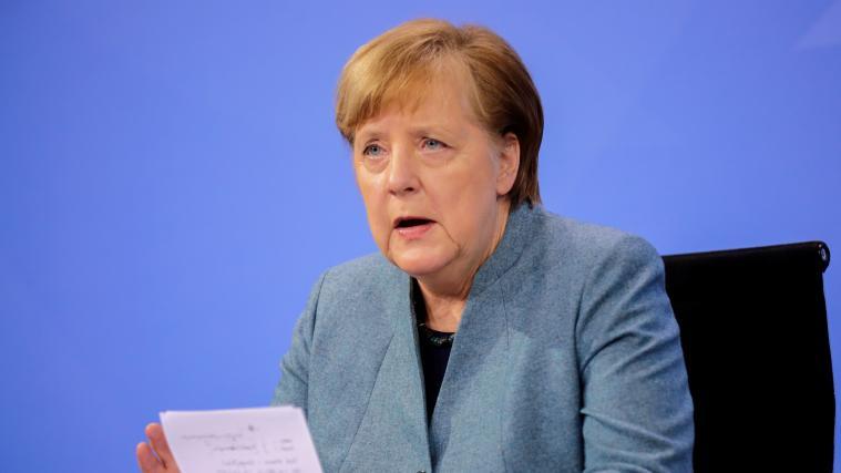 Die deutsche Bundeskanzlerin Angela Merkel beriet bei einem Corona-Impfgipfel am Montag mit den einzelnen Bundesländern.