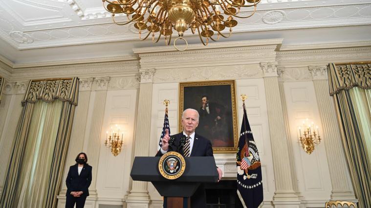 Es wird über Joe Bidens Corona-Hilfspaket abgestimmt.