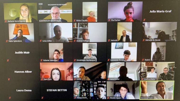 Im Rahmen einer Online-Veranstaltung wurden die Fördermittel an die Sportler ausbezahlt.