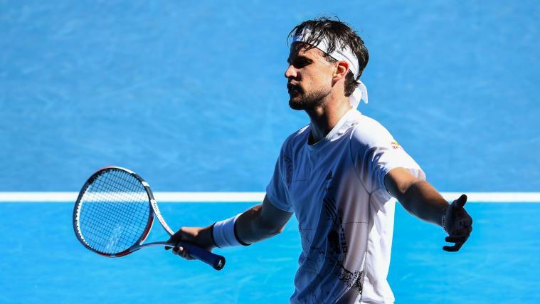 Schon ausgeschieden: Der Niederösterreicher Dominic Thiem war im Achtelfinale chancenlos.