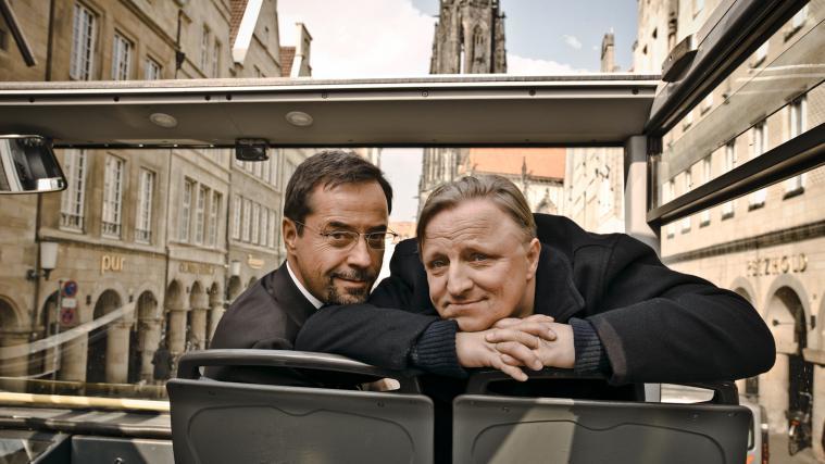 Thiel (Axel Prahl, rechts) und Boerne (Jan Josef Liefers) sind die beliebtesten „Tatort“-Kommissare.