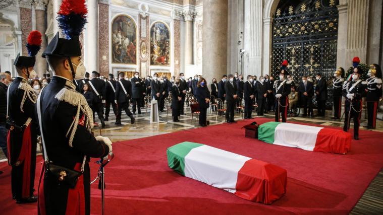 Trauerfeier für Botschafter Luca Attanasio und Carabiniere Vittorio Iacovacci.