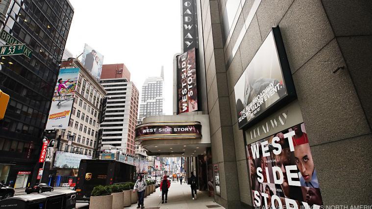 Der Broadway in New York rüstet sich langsam zum Wiederaufsperren.