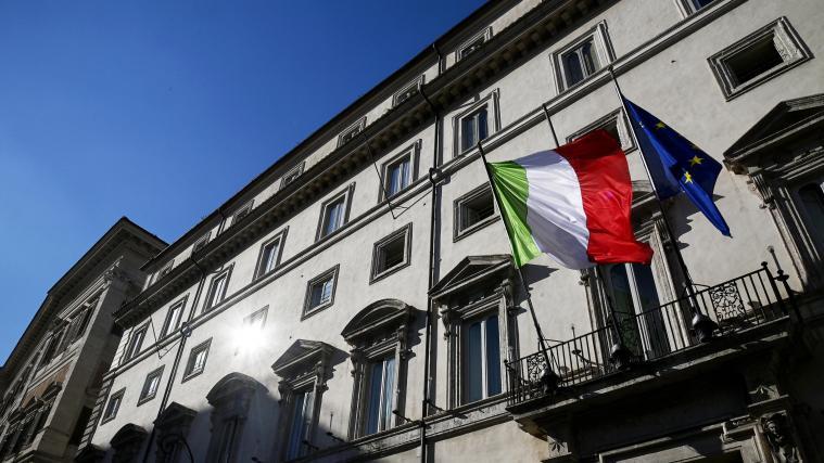 Der Chigi-Palast in Rom.