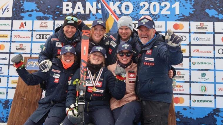 Eine eingeschworene Truppe: Das schwedische Damen-Team